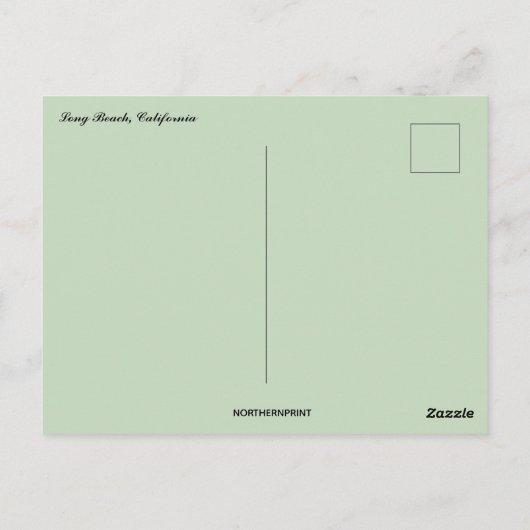  Long Beach Californië Briefkaart (Achterkant)