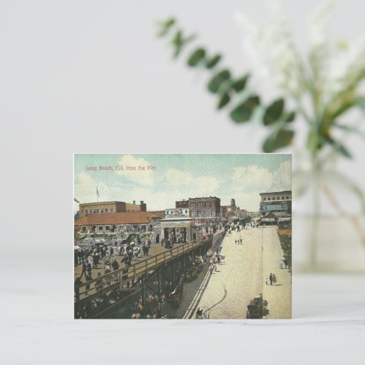  Long Beach Californië Briefkaart (Staand voorkant)