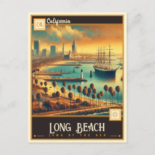 Long Beach, Californië    Briefkaart