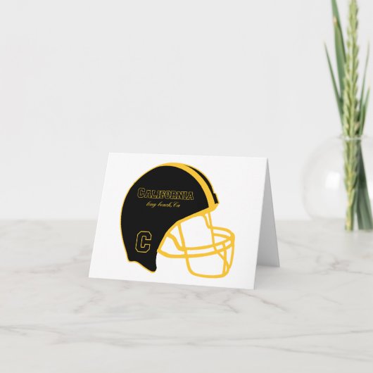 Long Beach Californië CA Basketbal Logo Kaart (Voorkant)