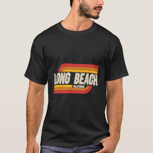 Long Beach Californië Ca City T-shirt (Voorkant)