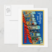 Long Beach, Californië - grote Letter-scènes Briefkaart (Voorkant / Achterkant)