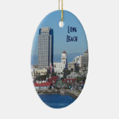 Long Beach, Californië Keramisch Ornament (Rechts)