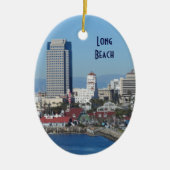 Long Beach, Californië Keramisch Ornament (Voorkant)
