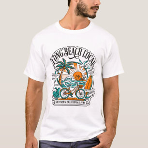 Long Beach Californië Lokaal Kustleven T-shirt