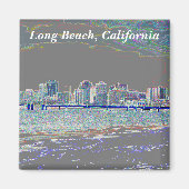 Long Beach, Californië Magneet (Voorkant)