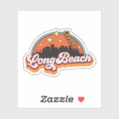 Long Beach, Californië Sticker (Vel)