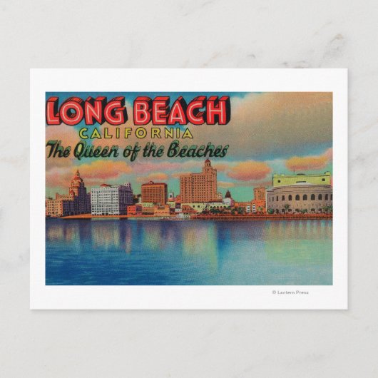 Long Beach, Californië - The Queen of Beaches Briefkaart (Voorkant)