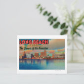 Long Beach, Californië - The Queen of Beaches Briefkaart (Staand voorkant)