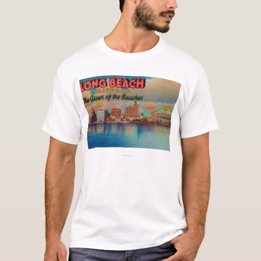 Long Beach, Californië - The Queen of Beaches T-shirt (Voorkant)