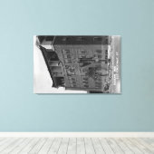 Long Beach, Californië Uitzicht van Sharon Inn Canvas Afdruk (Insitu (Houten vloer))