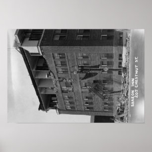 Long Beach, Californië Uitzicht van Sharon Inn Poster