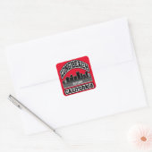 Long Beach, Californië Vierkante Sticker (Envelop)