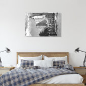 Long Beach, Californië Wilton Hotel Photography Canvas Afdruk (Insitu (Slaapkamer))