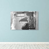 Long Beach, Californië Wilton Hotel Photography Canvas Afdruk (Insitu (Houten vloer))