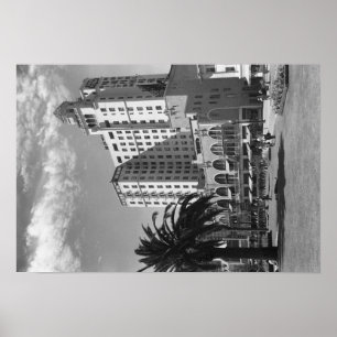 Long Beach, Californië Wilton Hotel Photography Poster