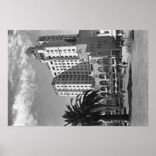 Long Beach, Californië Wilton Hotel Photography Poster (Voorkant)