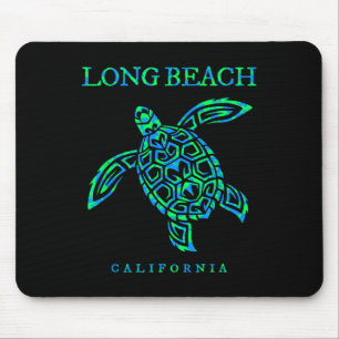 Long Beach Californië Zee Turtle Boys Girls Toddle Muismat
