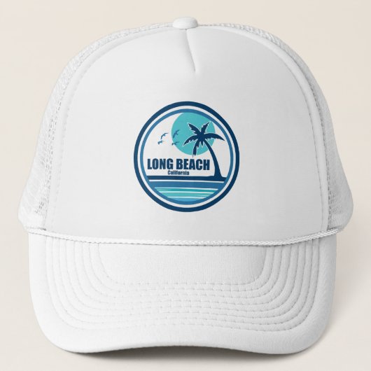 Long Beach Californische palmvogels Trucker Pet (Voorkant)