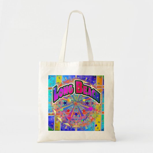 Long Beach Cosmic Unity Canvas tas (Voorkant)