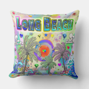 Long Beach Deep Dream Pillow Kussen