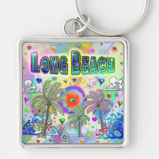 Long Beach Deep Dream Sleutelhanger (Voorkant)