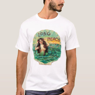 Long Beach Festival van 1908 in de Zee T-shirt