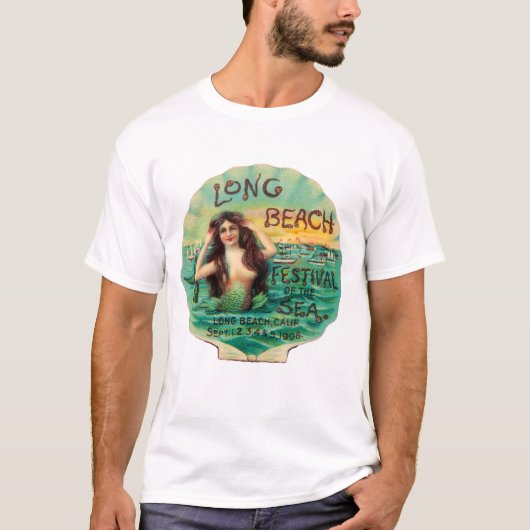 Long Beach Festival van 1908 in de Zee T-shirt (Voorkant)