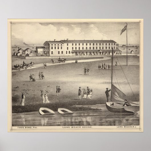 Long Beach House, Long Beach, NJ Poster (Voorkant)