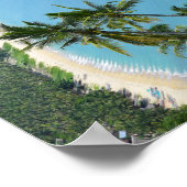 Long Beach in San Vicente Palawan Filipijnen Poster (Hoek)