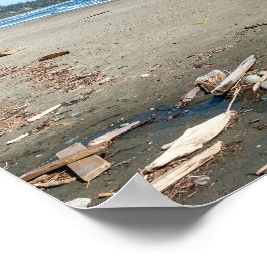 Long Beach in Tofino - BC, Canada Poster (Hoek)