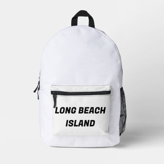 LONG BEACH ISLAND BACKPACK BEDRUKTE RUGZAK (Voorkant)