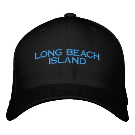 LONG BEACH ISLAND Embroidered Hat Geborduurde Pet (Voorkant)