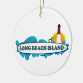 Long Beach Island Keramisch Ornament (Links)