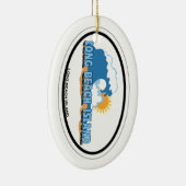 Long Beach Island Keramisch Ornament (Rechts)