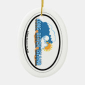 Long Beach Island Keramisch Ornament (Voorkant)