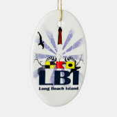 Long Beach Island Keramisch Ornament (Rechts)
