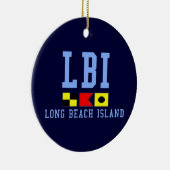 Long Beach Island Keramisch Ornament (Rechts)