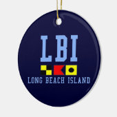 Long Beach Island Keramisch Ornament (Links)