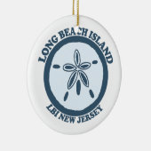 Long Beach Island Keramisch Ornament (Rechts)