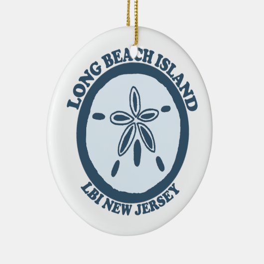 Long Beach Island Keramisch Ornament (Rechts)