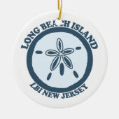 Long Beach Island Keramisch Ornament (Voorkant)