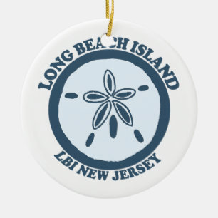 Long Beach Island Keramisch Ornament