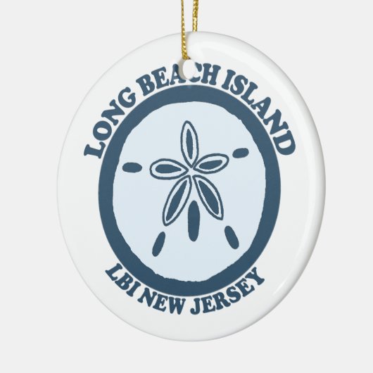 Long Beach Island Keramisch Ornament (Links)