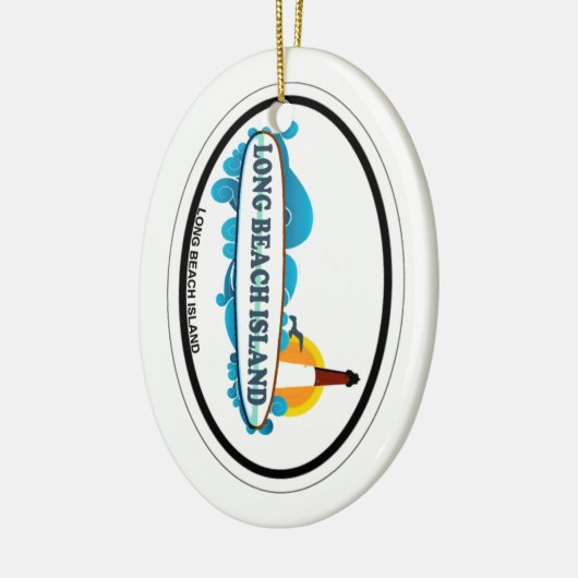Long Beach Island Keramisch Ornament (Links)