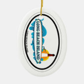 Long Beach Island Keramisch Ornament (Voorkant)
