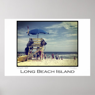 Long Beach Island Lifeguard Stand Poster