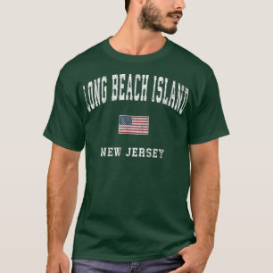 Long Beach Island New Jersey NJ American T-shirt