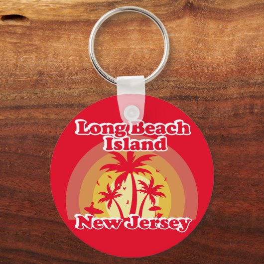  Long Beach Island, New Jersey Sleutelhanger (Achterkant)