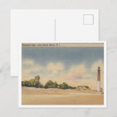 Long Beach Island NJ, Barnegat Light 1946 Geïnspir Briefkaart (Voorkant / Achterkant)